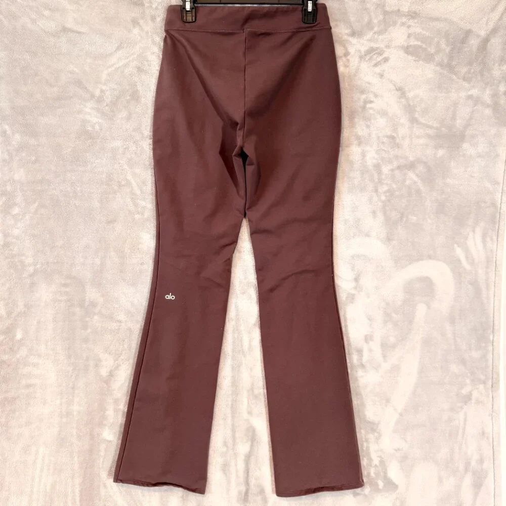 ALO Yoga Airbrush High-Waist 7/8 Flutter Leggings Raisin Purple Size Large